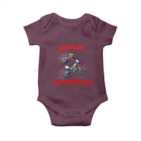 Braaapy Valentines Day Motocross Dirt Bikes Baby Onesie
