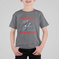 Braaapy Valentines Day Motocross Dirt Bikes T Shirt For Kid