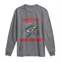 Braaapy Valentines Day Motocross Dirt Bikes Long Sleeve Shirt