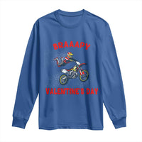 Braaapy Valentines Day Motocross Dirt Bikes Long Sleeve Shirt