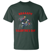 Braaapy Valentines Day Motocross Dirt Bikes T Shirt