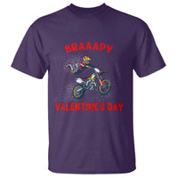 Braaapy Valentines Day Motocross Dirt Bikes T Shirt