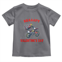 Braaapy Valentines Day Motocross Dirt Bikes Toddler T Shirt