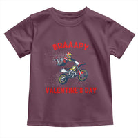 Braaapy Valentines Day Motocross Dirt Bikes Toddler T Shirt