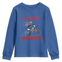 Braaapy Valentines Day Motocross Dirt Bikes Youth Sweatshirt