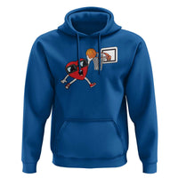 Basketball Valentines Hoodie Cute Red Heart Playing Basketball Player Team Boys - Wonder Print Shop