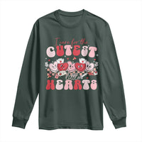 Nurse Valentine Gift Long Sleeve Shirt Care For Cutest Little Hearts