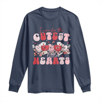 Nurse Valentine Gift Long Sleeve Shirt Care For Cutest Little Hearts