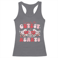 Nurse Valentine Gift Racerback Tank Top Care For Cutest Little Hearts