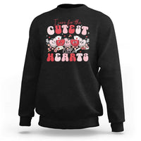 Nurse Valentine Gift Sweatshirt Care For Cutest Little Hearts