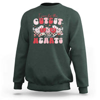 Nurse Valentine Gift Sweatshirt Care For Cutest Little Hearts
