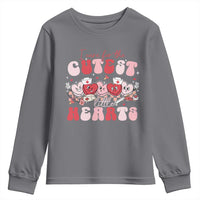 Nurse Valentine Gift Youth Sweatshirt Care For Cutest Little Hearts