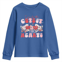 Nurse Valentine Gift Youth Sweatshirt Care For Cutest Little Hearts