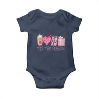 Valentine Coffee Baby Onesie Love Heart XOXO Cute Graphic Valentines Day
