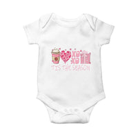 Valentine Coffee Baby Onesie Love Heart XOXO Cute Graphic Valentines Day