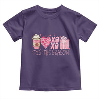 Valentine Coffee Toddler T Shirt Love Heart XOXO Cute Graphic Valentines Day