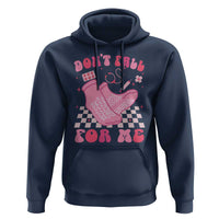 Funny Nurse Valentine Gift Hoodie Don't Fall For Me ER RN