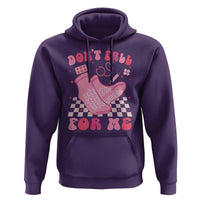 Funny Nurse Valentine Gift Hoodie Don't Fall For Me ER RN