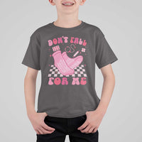 Funny Nurse Valentine Gift T Shirt For Kid Don't Fall For Me ER RN