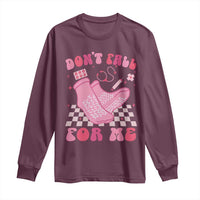Funny Nurse Valentine Gift Long Sleeve Shirt Don't Fall For Me ER RN