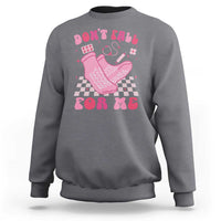 Funny Nurse Valentine Gift Sweatshirt Don't Fall For Me ER RN