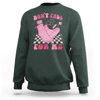 Funny Nurse Valentine Gift Sweatshirt Don't Fall For Me ER RN