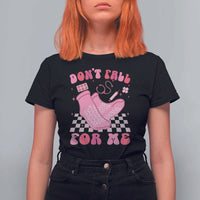 Funny Nurse Valentine Gift T Shirt For Women Don't Fall For Me ER RN
