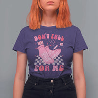 Funny Nurse Valentine Gift T Shirt For Women Don't Fall For Me ER RN