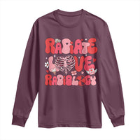 Rad Tech Nurse Valentine's Day Long Sleeve Shirt X-Ray Ultrasound MRI CT Mammography Technologist Vday Gift