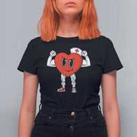 Heart Nurse Valentines Day T Shirt For Women RN CNA ICU Cardiac Heart Anatomy