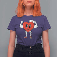 Heart Nurse Valentines Day T Shirt For Women RN CNA ICU Cardiac Heart Anatomy