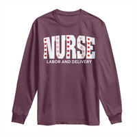 Nurse Labor and Delivery Long Sleeve Shirt L&D Maternity Nursing Baby Delivery Valentines Day Heart