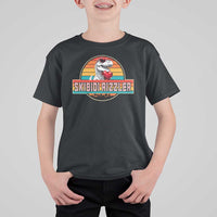 Vintage Valentines Dinosaur T Shirt For Kid Funny Dino Meme Skibidi Rizzler - Wonder Print Shop