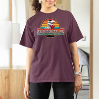Vintage Valentines Dinosaur T Shirt For Women Funny Dino Meme Skibidi Rizzler - Wonder Print Shop
