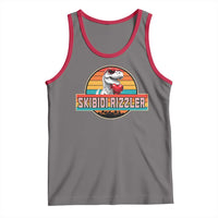 Vintage Valentines Dinosaur Tank Top Funny Dino Meme Skibidi Rizzler - Wonder Print Shop