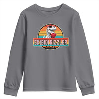 Vintage Valentines Dinosaur Youth Sweatshirt Funny Dino Meme Skibidi Rizzler - Wonder Print Shop