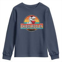 Vintage Valentines Dinosaur Youth Sweatshirt Funny Dino Meme Skibidi Rizzler - Wonder Print Shop