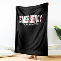 Emergency Department Throw Blanket Cute ER Nurse Gift - Wonder Print Shop