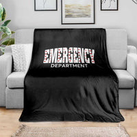 Emergency Department Throw Blanket Cute ER Nurse Gift - Wonder Print Shop