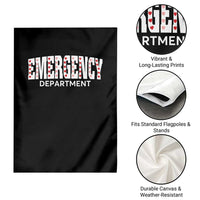 Emergency Department Garden Flag Cute ER Nurse Gift - Wonder Print Shop