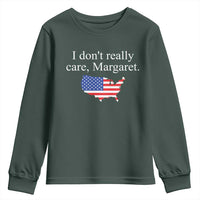 I Don't Really Care Margaret Vice President Jd Vance Youth Sweatshirt USA Flag