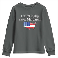 I Don't Really Care Margaret Vice President Jd Vance Youth Sweatshirt USA Flag