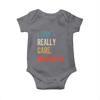 Retro I Don't Really Care Margaret Vice President Jd Vance Baby Onesie