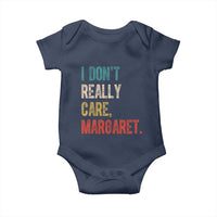 Retro I Don't Really Care Margaret Vice President Jd Vance Baby Onesie