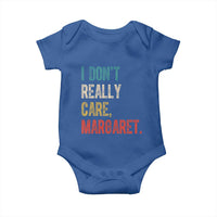 Retro I Don't Really Care Margaret Vice President Jd Vance Baby Onesie
