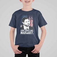 I Don't Really Care Margaret Jd Vance T Shirt For Kid Vice President American Flag