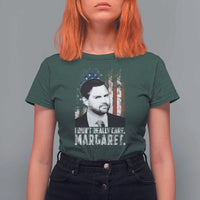I Don't Really Care Margaret Jd Vance T Shirt For Women Vice President American Flag