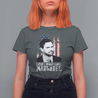 I Don't Really Care Margaret Jd Vance T Shirt For Women Vice President American Flag