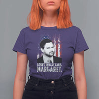 I Don't Really Care Margaret Jd Vance T Shirt For Women Vice President American Flag