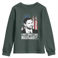 I Don't Really Care Margaret Jd Vance Youth Sweatshirt Vice President American Flag
